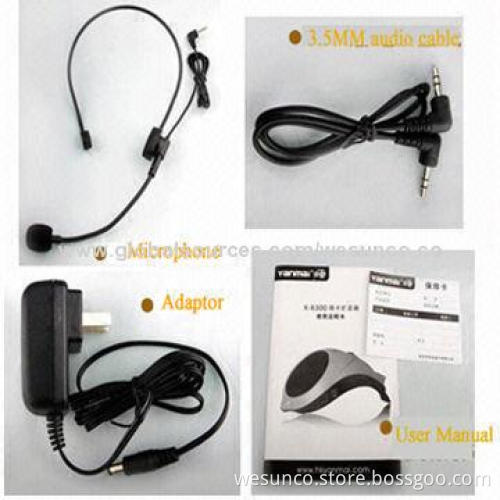 GOOD 10W PA Amplifiers with Big Size of 21*13*6cm, Broadcast MP3 Audio File in SD/MMC Card Directly